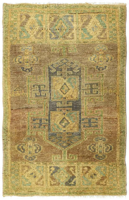 Vintage Yastik Handwoven Tribal Rug