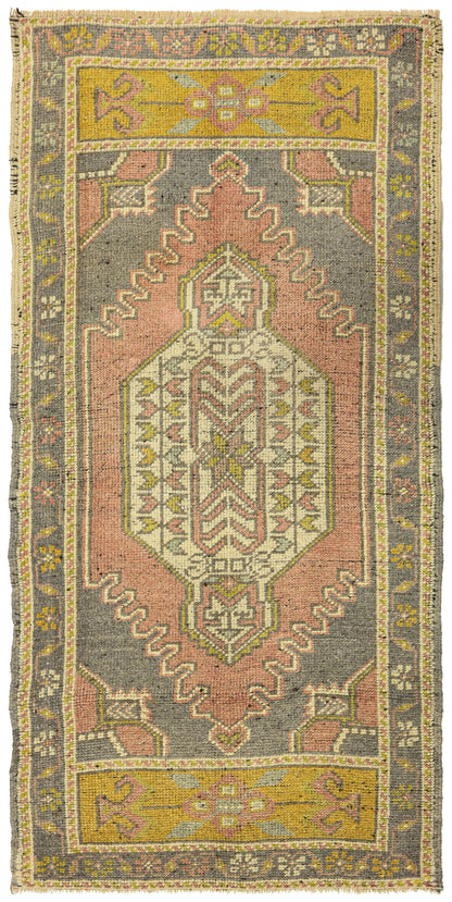 Vintage Yastik Handwoven Tribal Rug