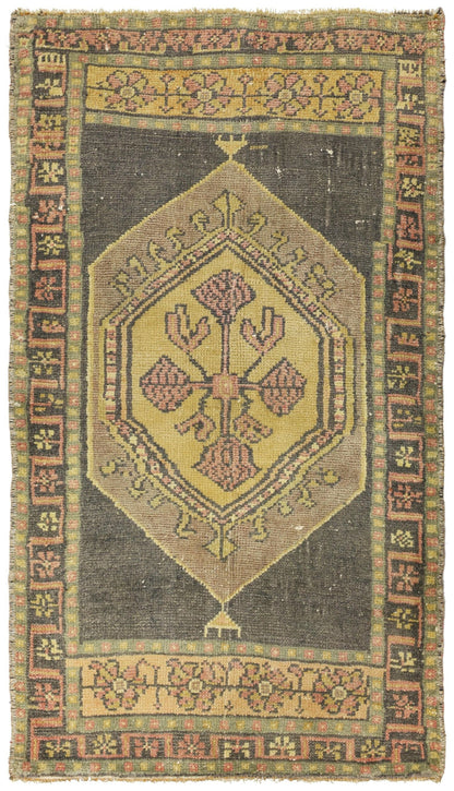 Vintage Yastik Handwoven Tribal Rug
