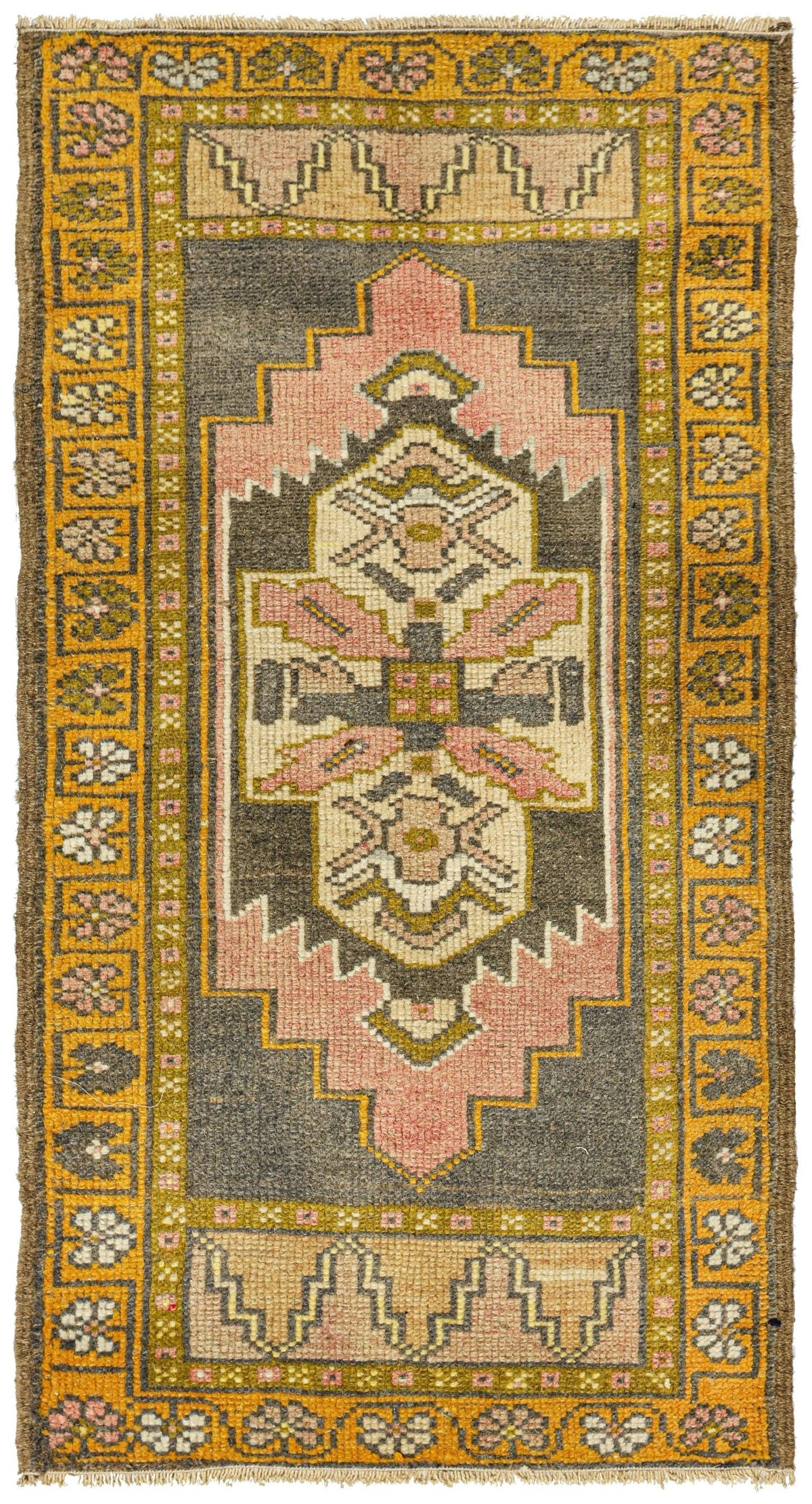 Vintage Yastik Handwoven Tribal Rug