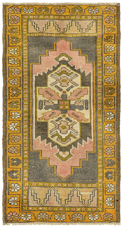 Vintage Yastik Handwoven Tribal Rug