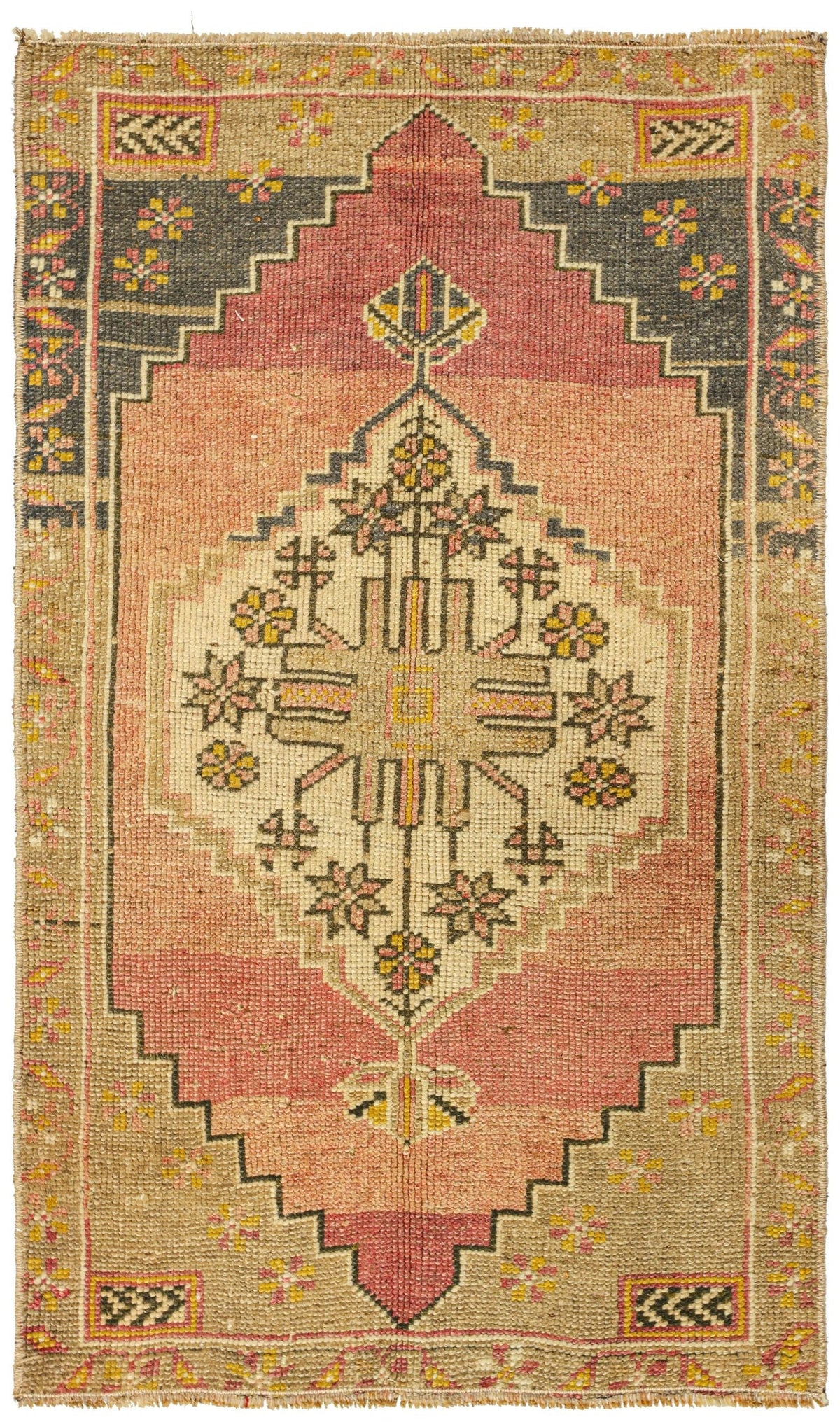 Vintage Yastik Handwoven Tribal Rug