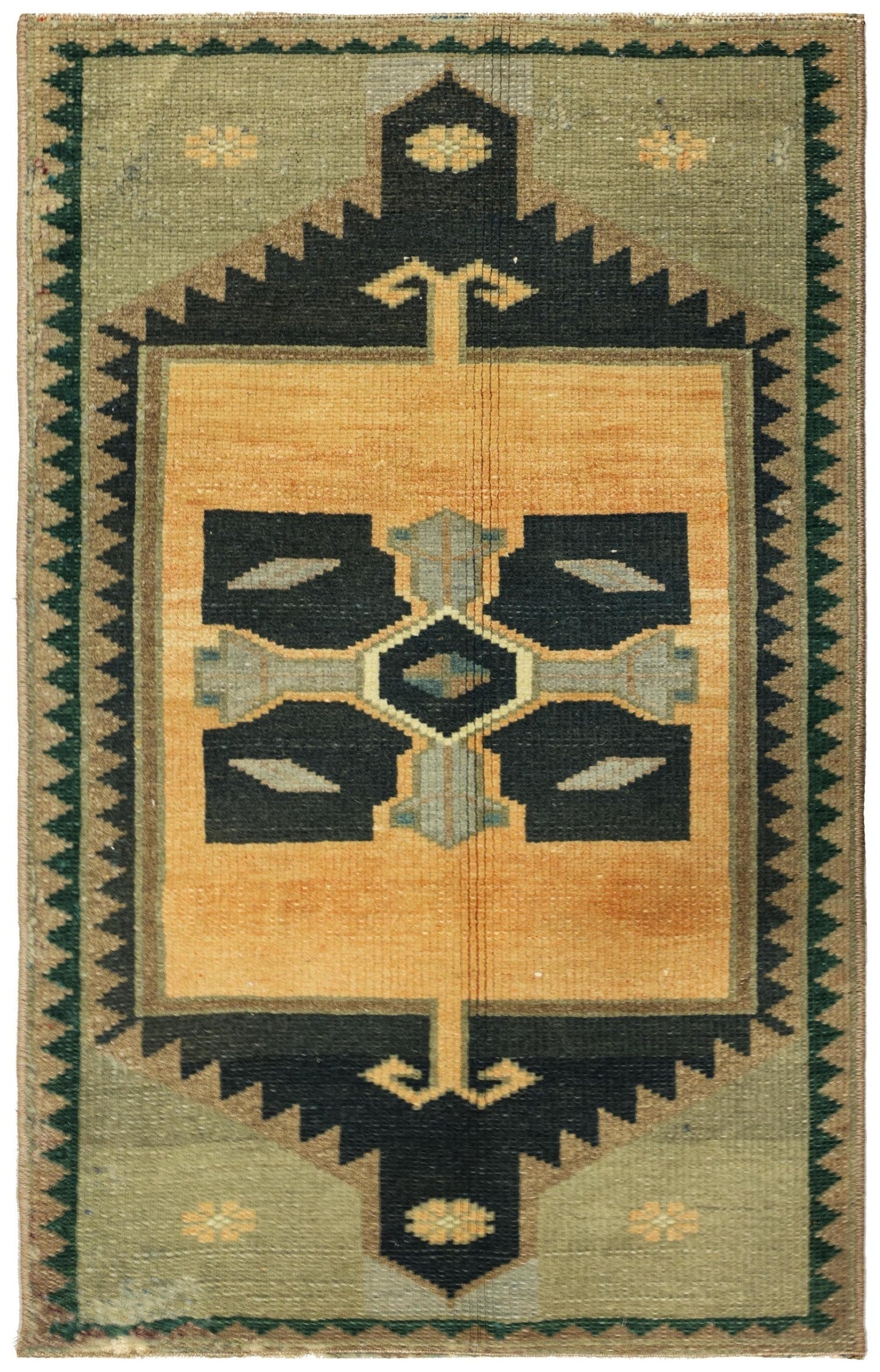 Vintage Yastik Handwoven Tribal Rug