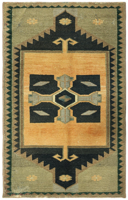 Vintage Yastik Handwoven Tribal Rug