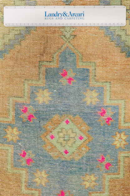 Vintage Yastik Handwoven Tribal Rug, J79117