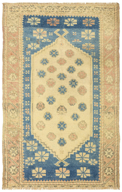 Vintage Yastik Handwoven Tribal Rug