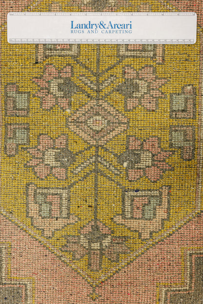 Vintage Yastik Handwoven Tribal Rug, J79123