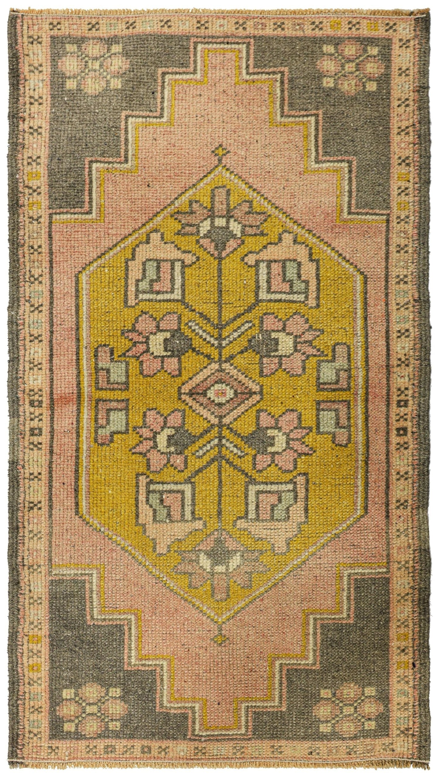 Vintage Yastik Handwoven Tribal Rug