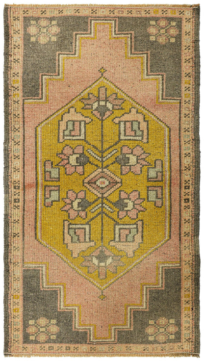 Vintage Yastik Handwoven Tribal Rug