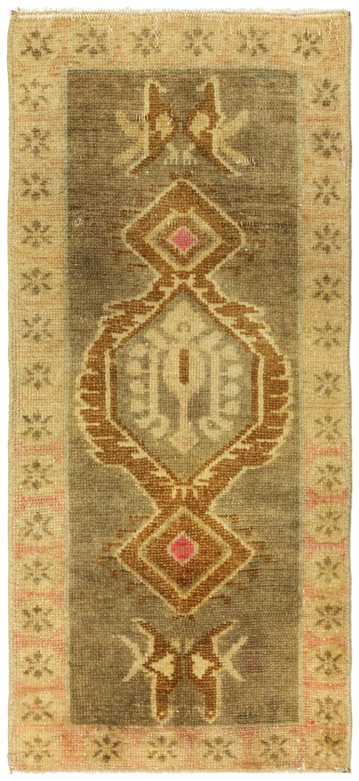 Vintage Yastik Handwoven Tribal Rug