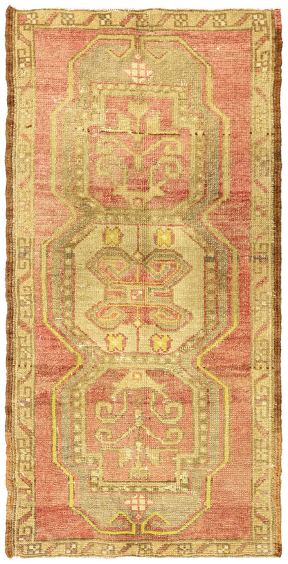 Vintage Yastik Handwoven Tribal Rug