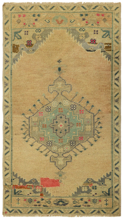 Vintage Yastik Handwoven Tribal Rug