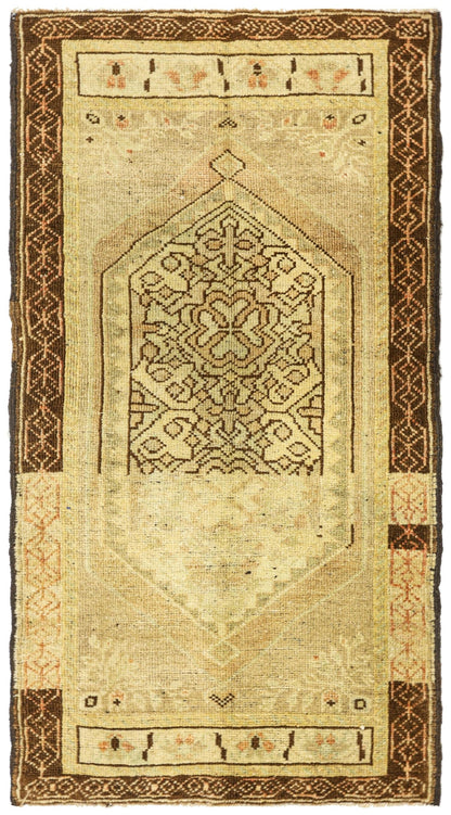Vintage Yastik Handwoven Tribal Rug