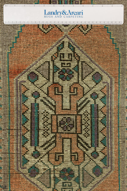 Vintage Yastik Handwoven Tribal Rug, J79151