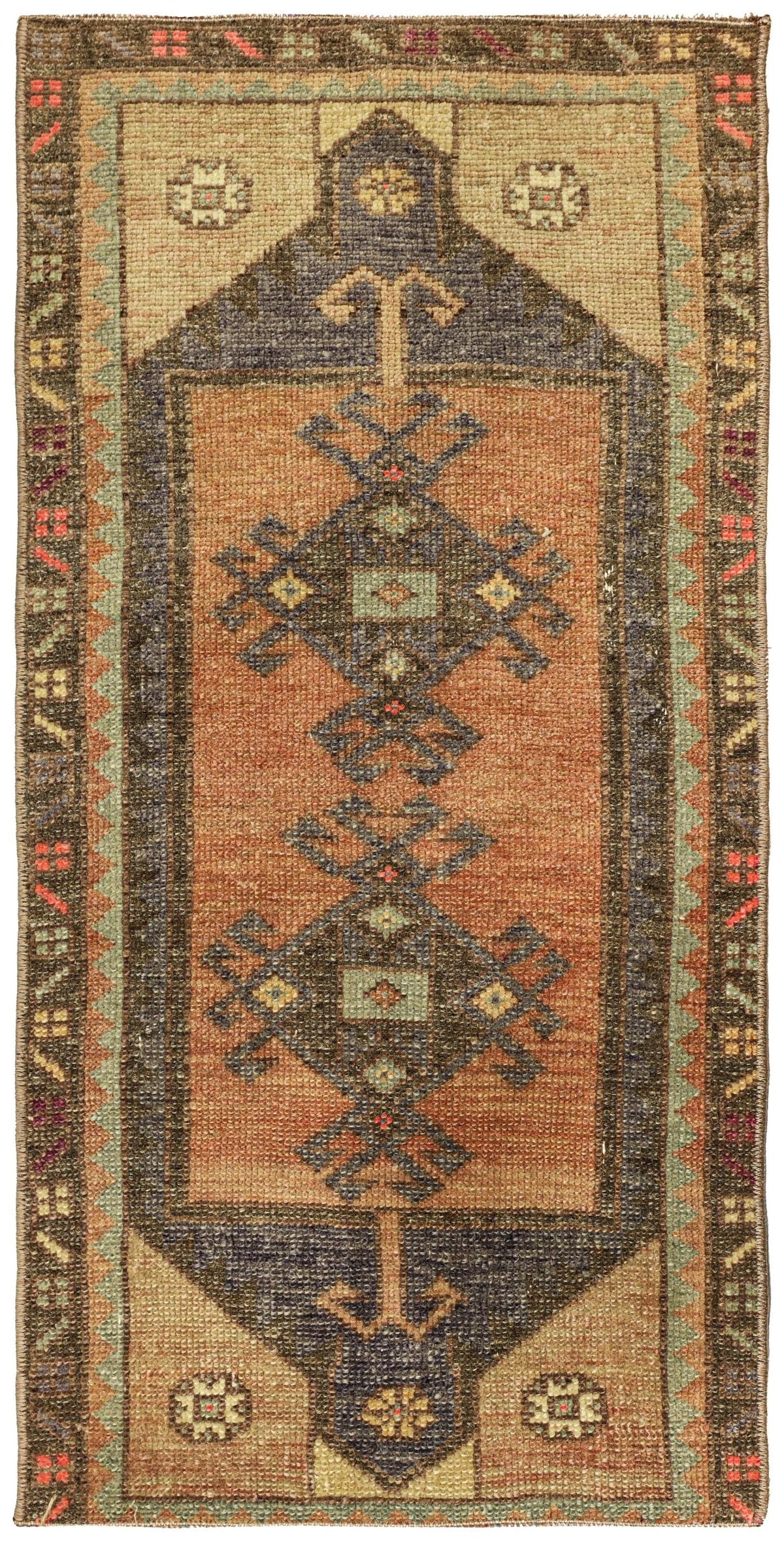 Vintage Yastik Handwoven Tribal Rug