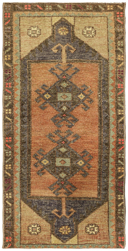 Vintage Yastik Handwoven Tribal Rug