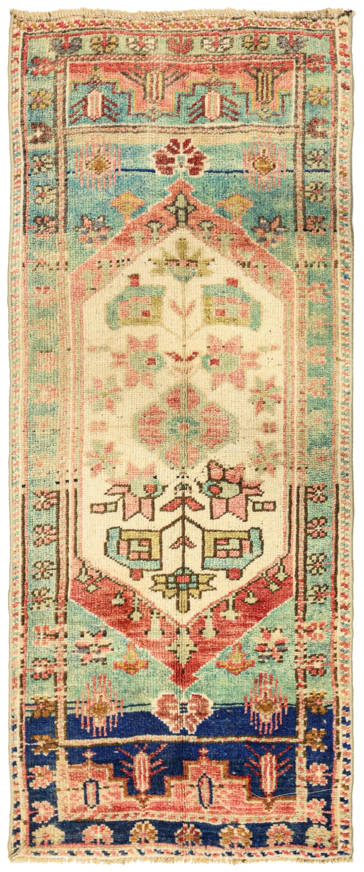 Vintage Yastik Handwoven Tribal Rug