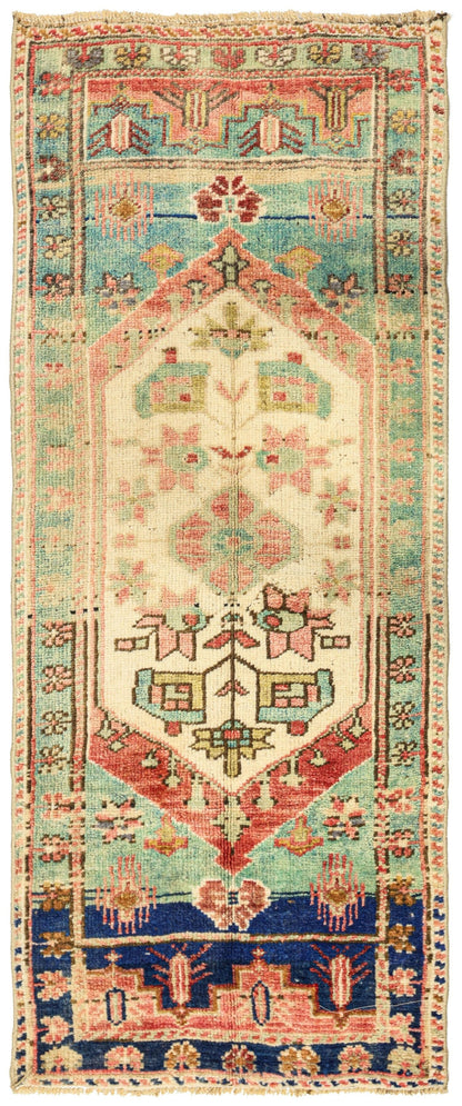 Vintage Yastik Handwoven Tribal Rug