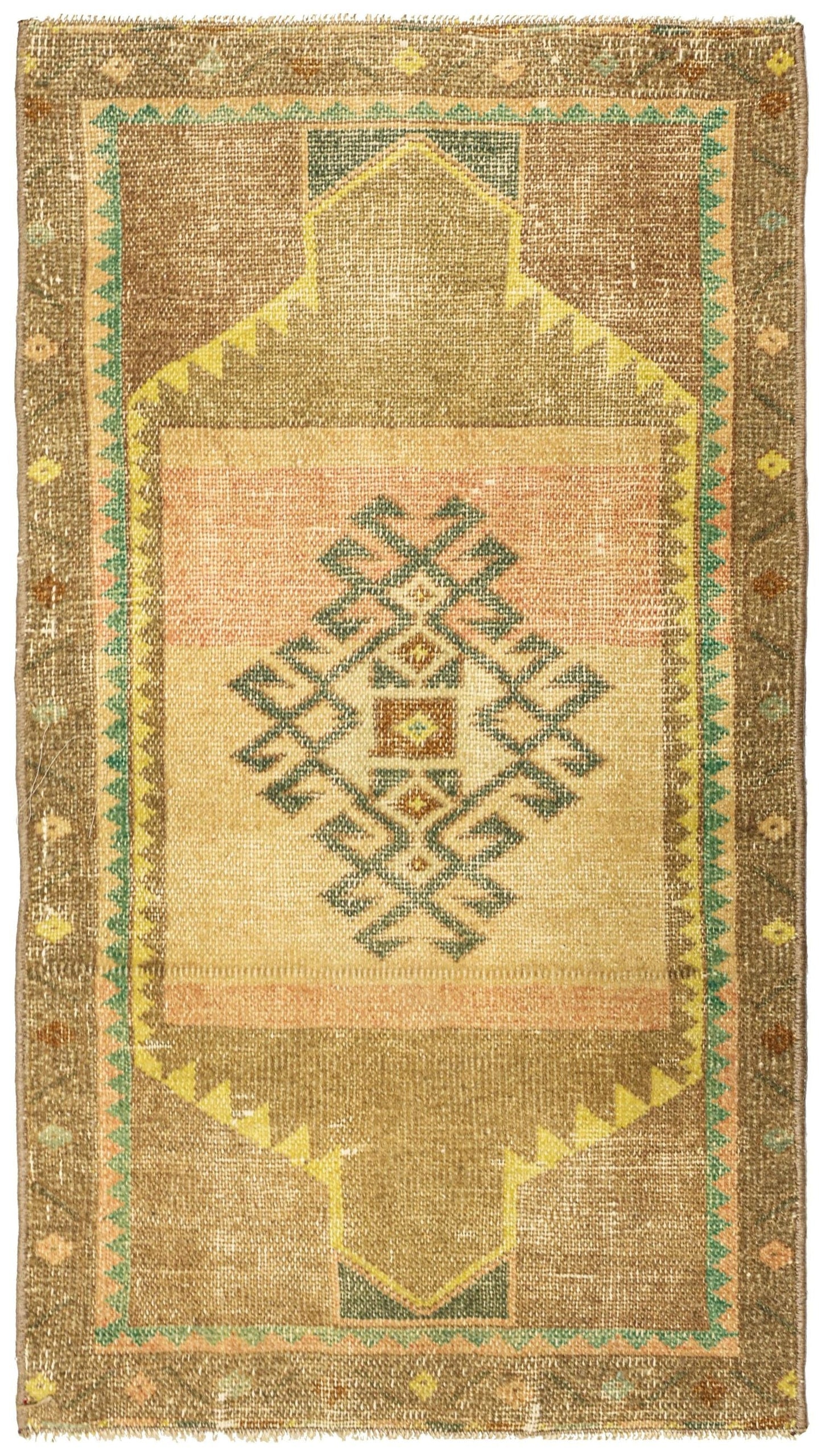 Vintage Yastik Handwoven Tribal Rug