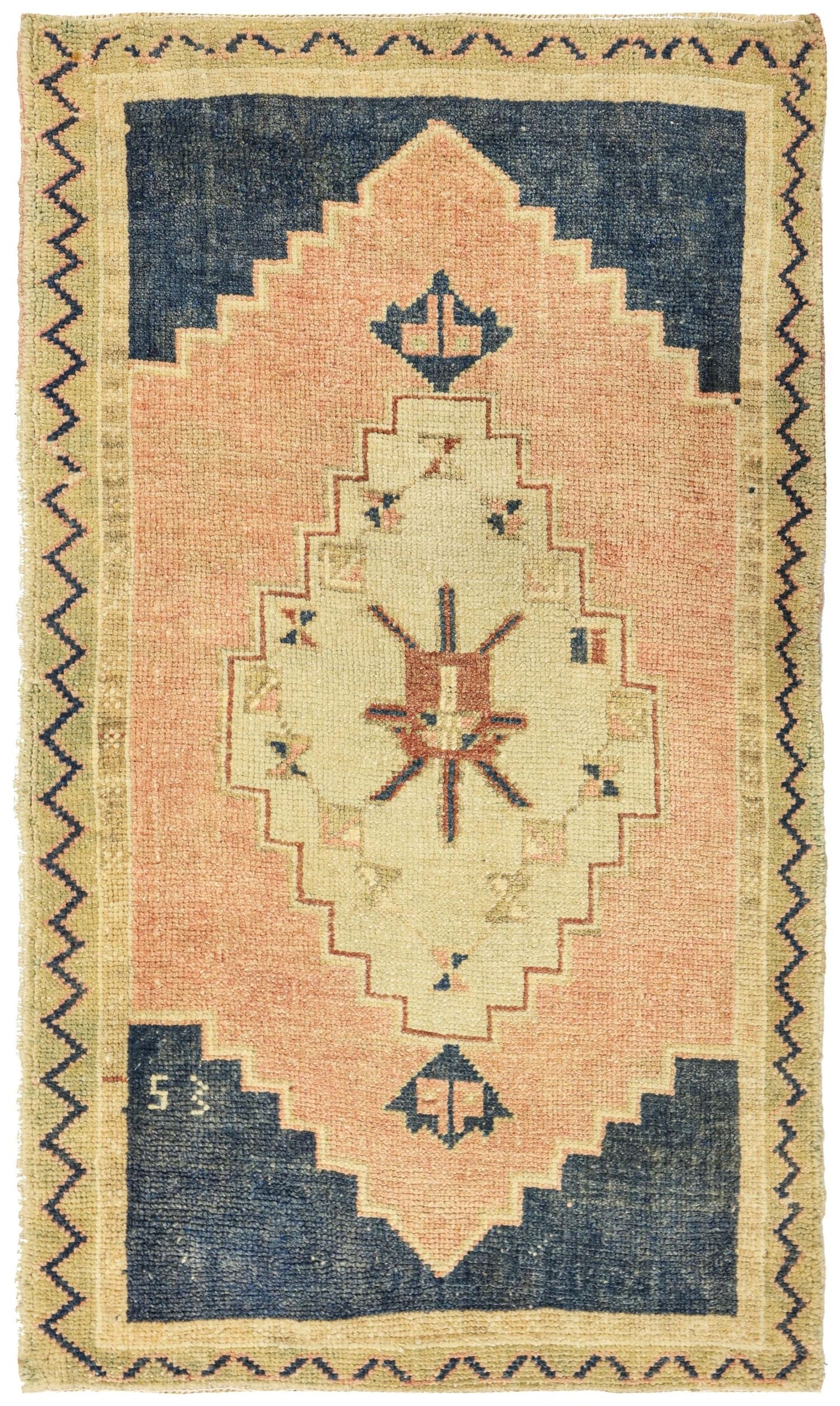 Vintage Yastik Handwoven Tribal Rug