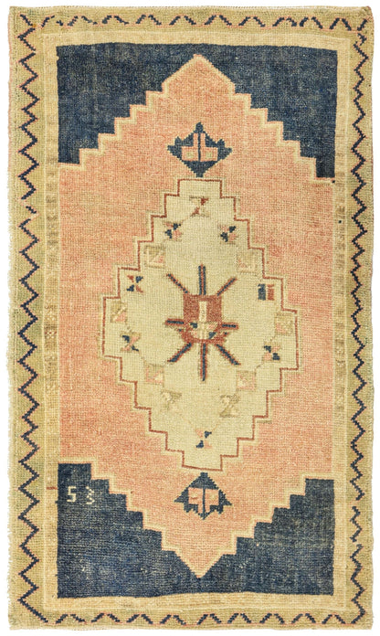Vintage Yastik Handwoven Tribal Rug