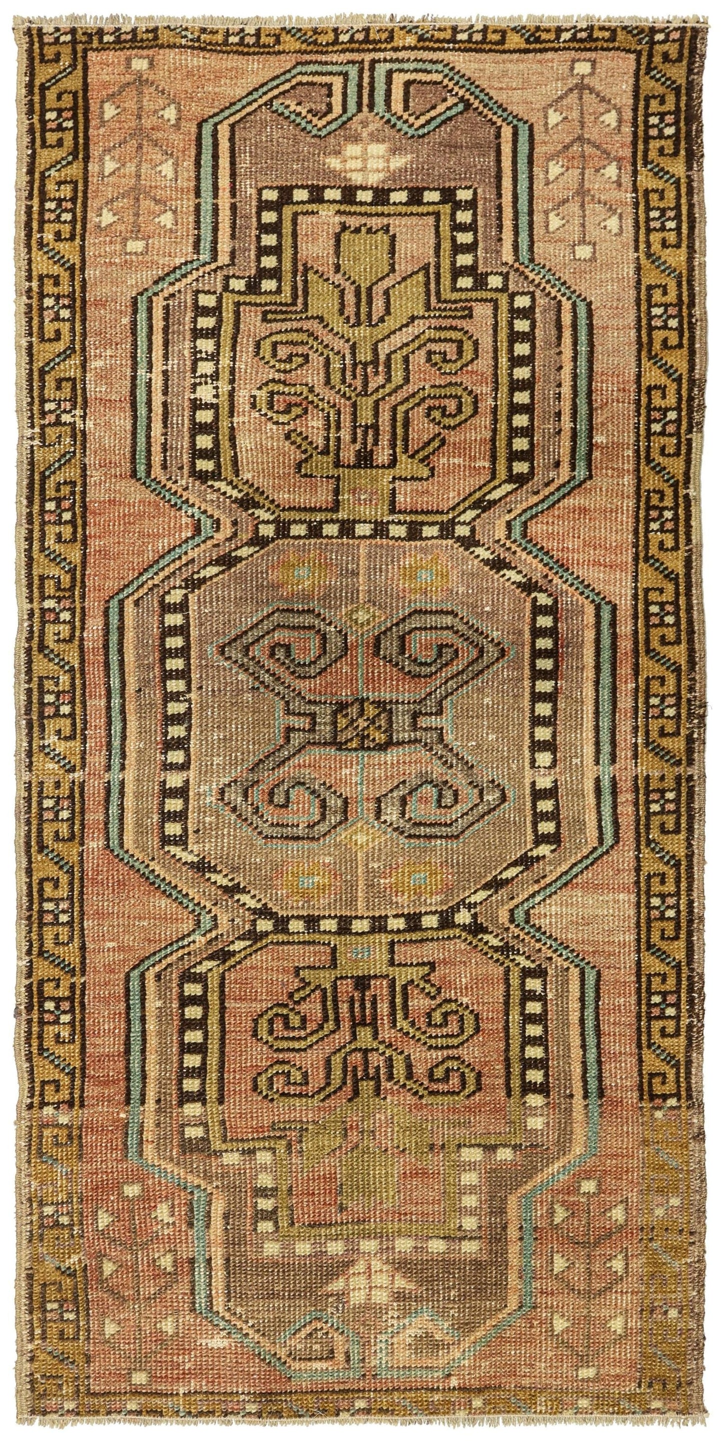 Vintage Yastik Handwoven Tribal Rug