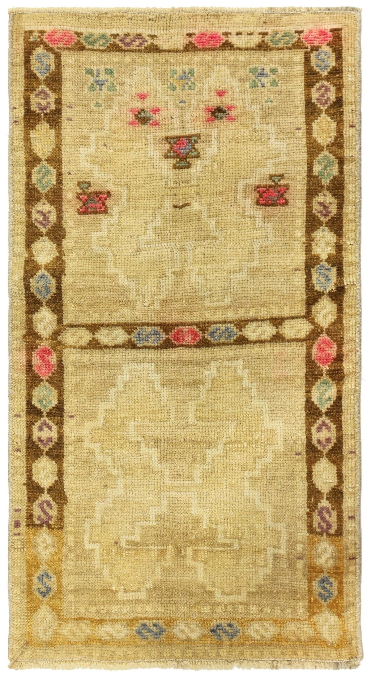 Vintage Yastik Handwoven Tribal Rug