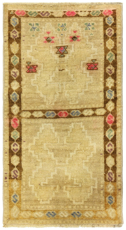 Vintage Yastik Handwoven Tribal Rug
