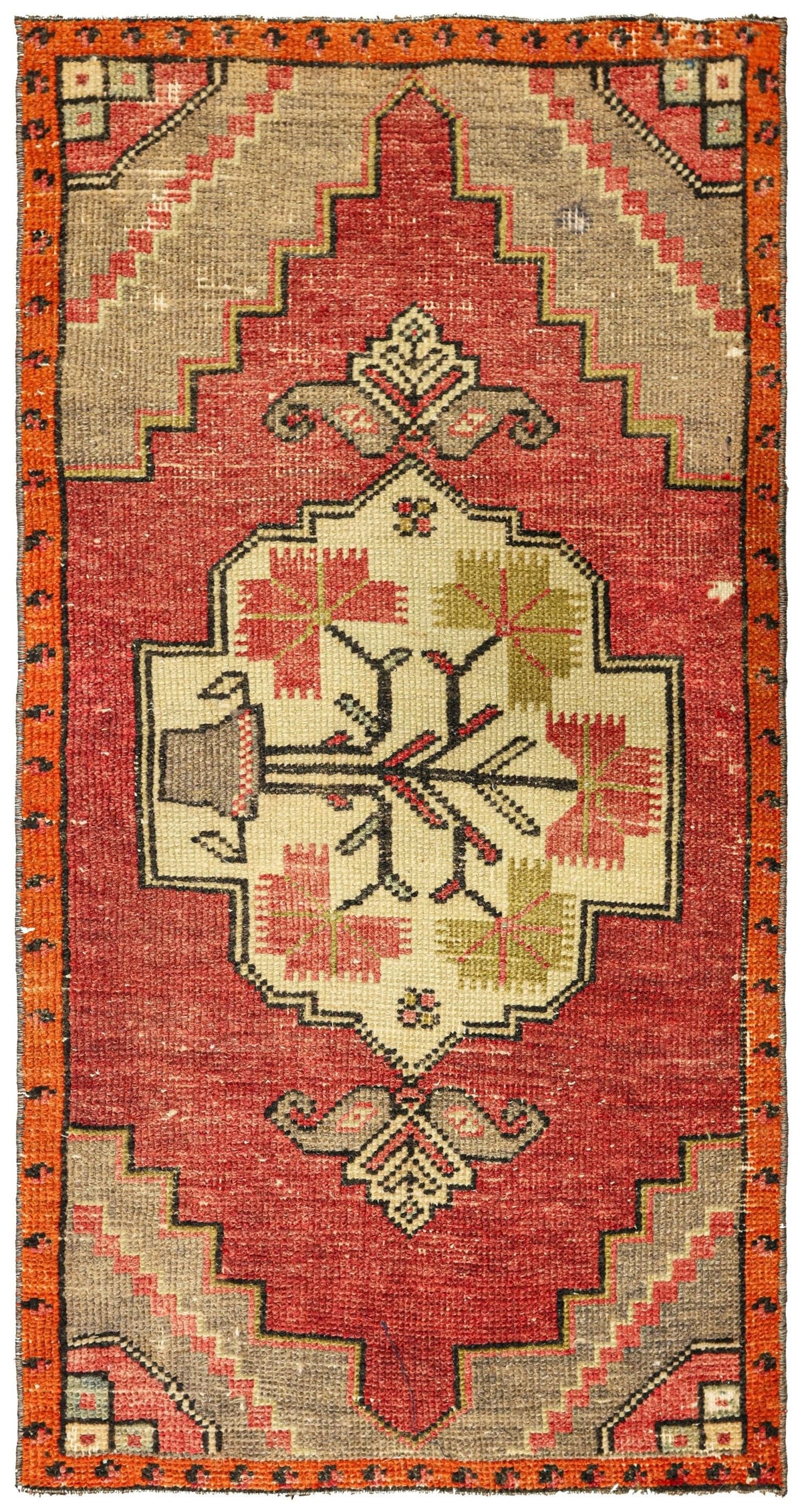 Vintage Yastik Handwoven Tribal Rug