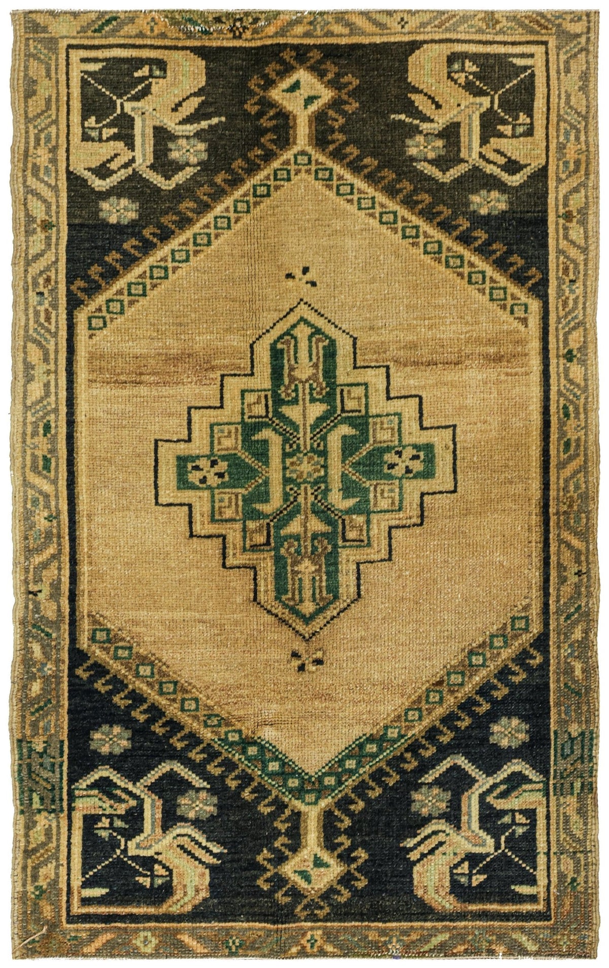 Vintage Yastik Handwoven Tribal Rug
