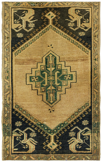 Vintage Yastik Handwoven Tribal Rug