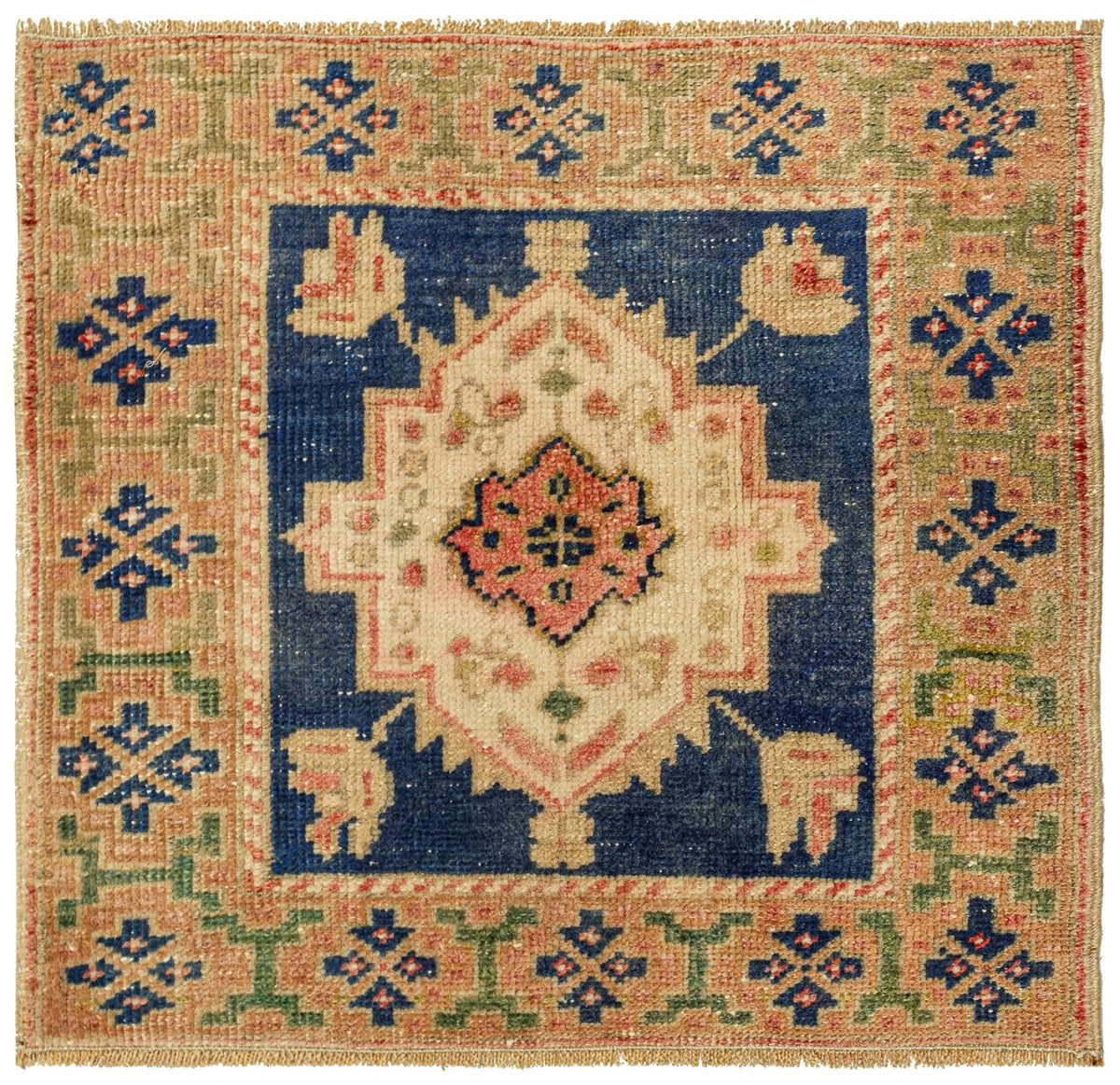 Vintage Yastik Handwoven Tribal Rug