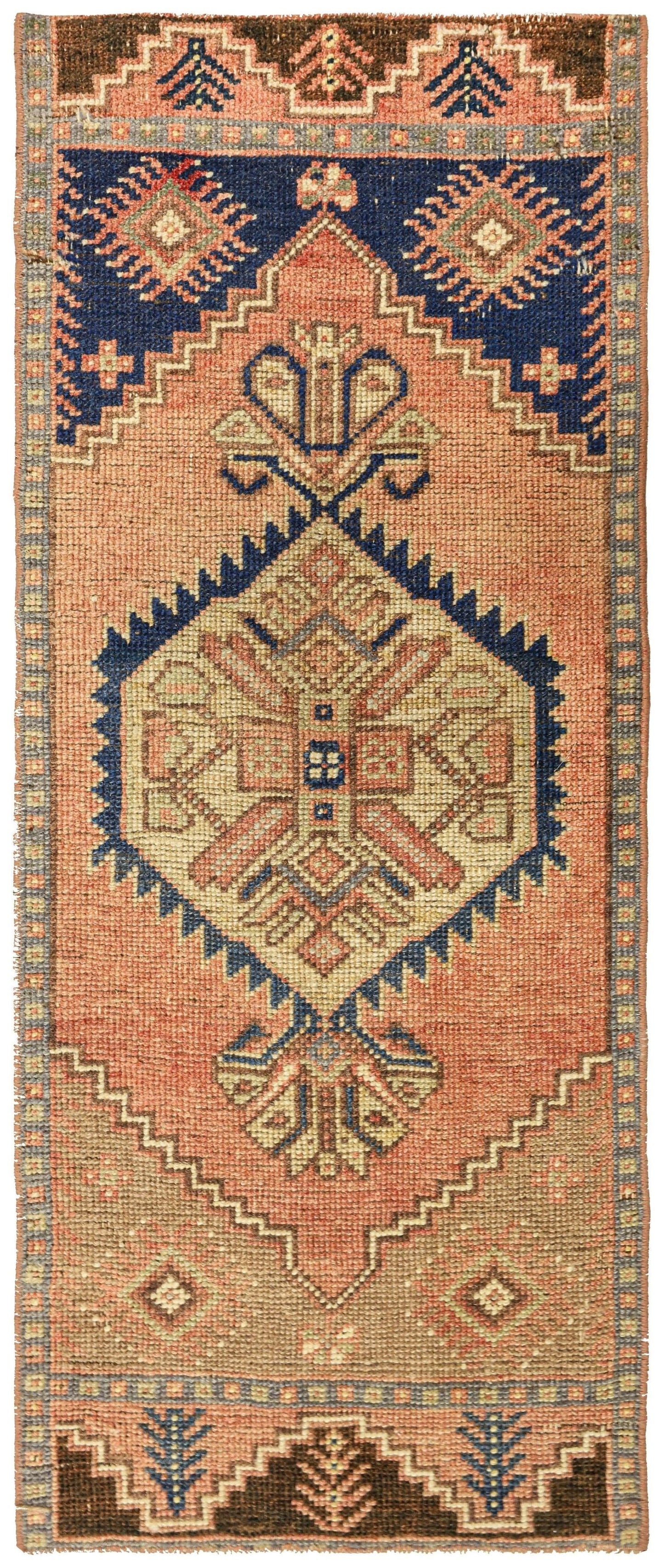 Vintage Yastik Handwoven Tribal Rug