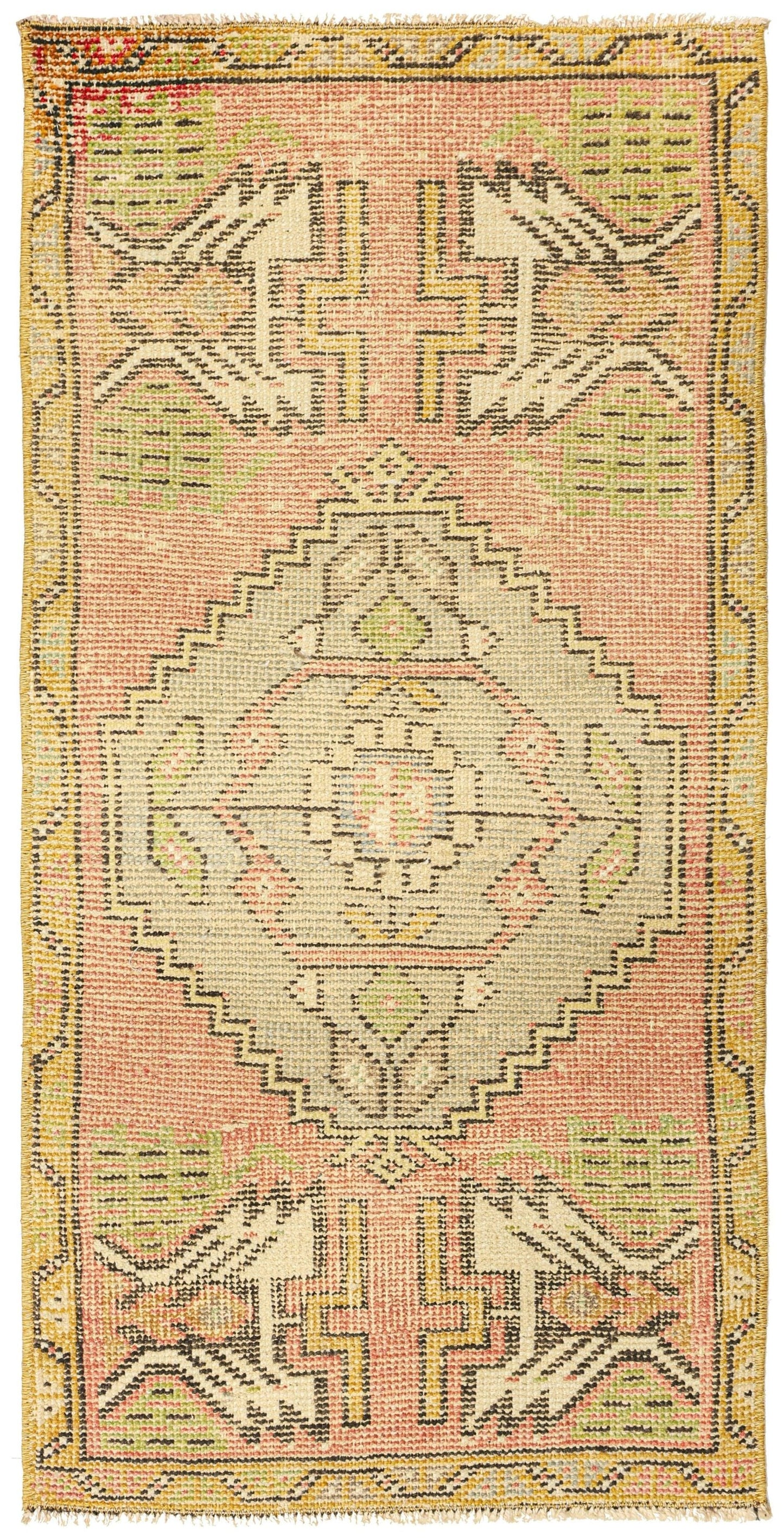 Vintage Yastik Handwoven Tribal Rug