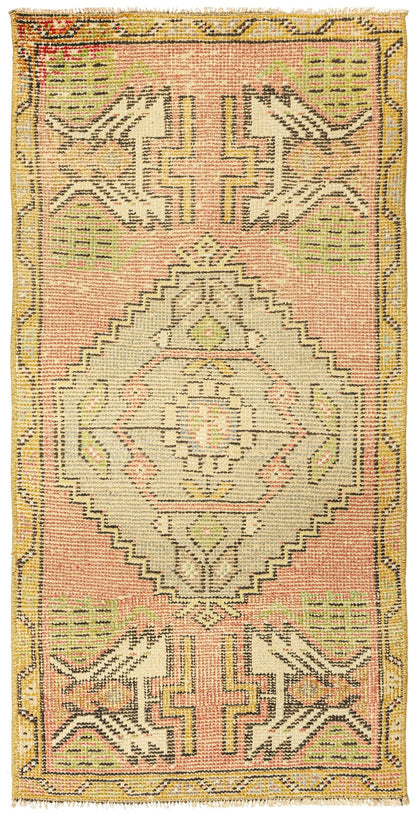 Vintage Yastik Handwoven Tribal Rug