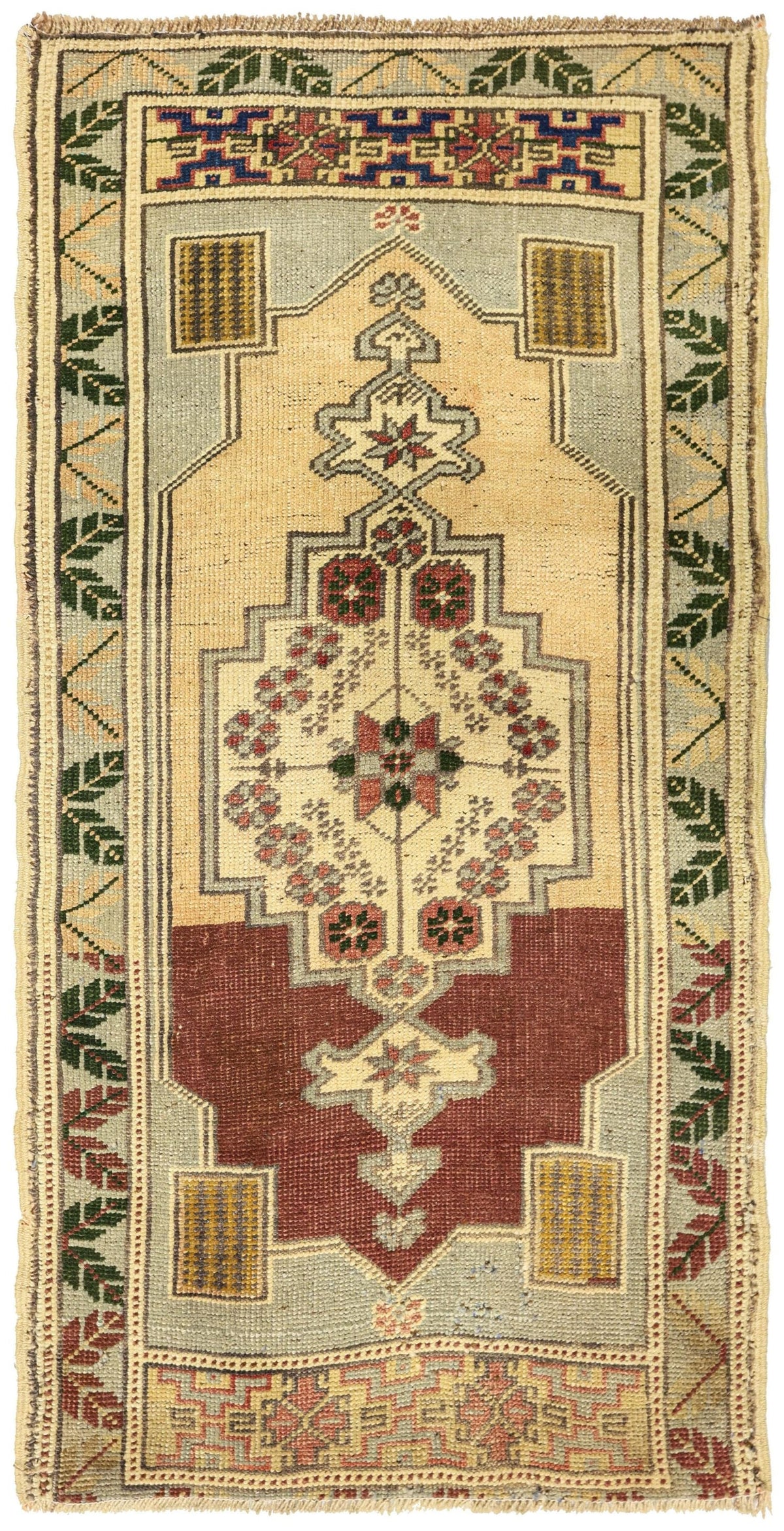 Vintage Yastik Handwoven Tribal Rug