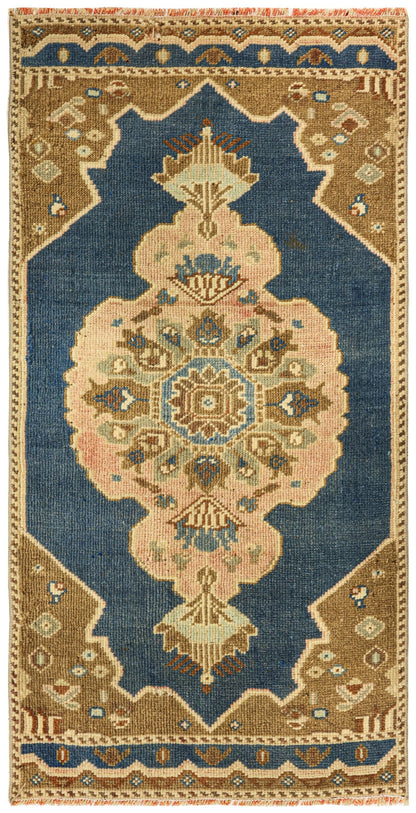 Vintage Yastik Handwoven Tribal Rug