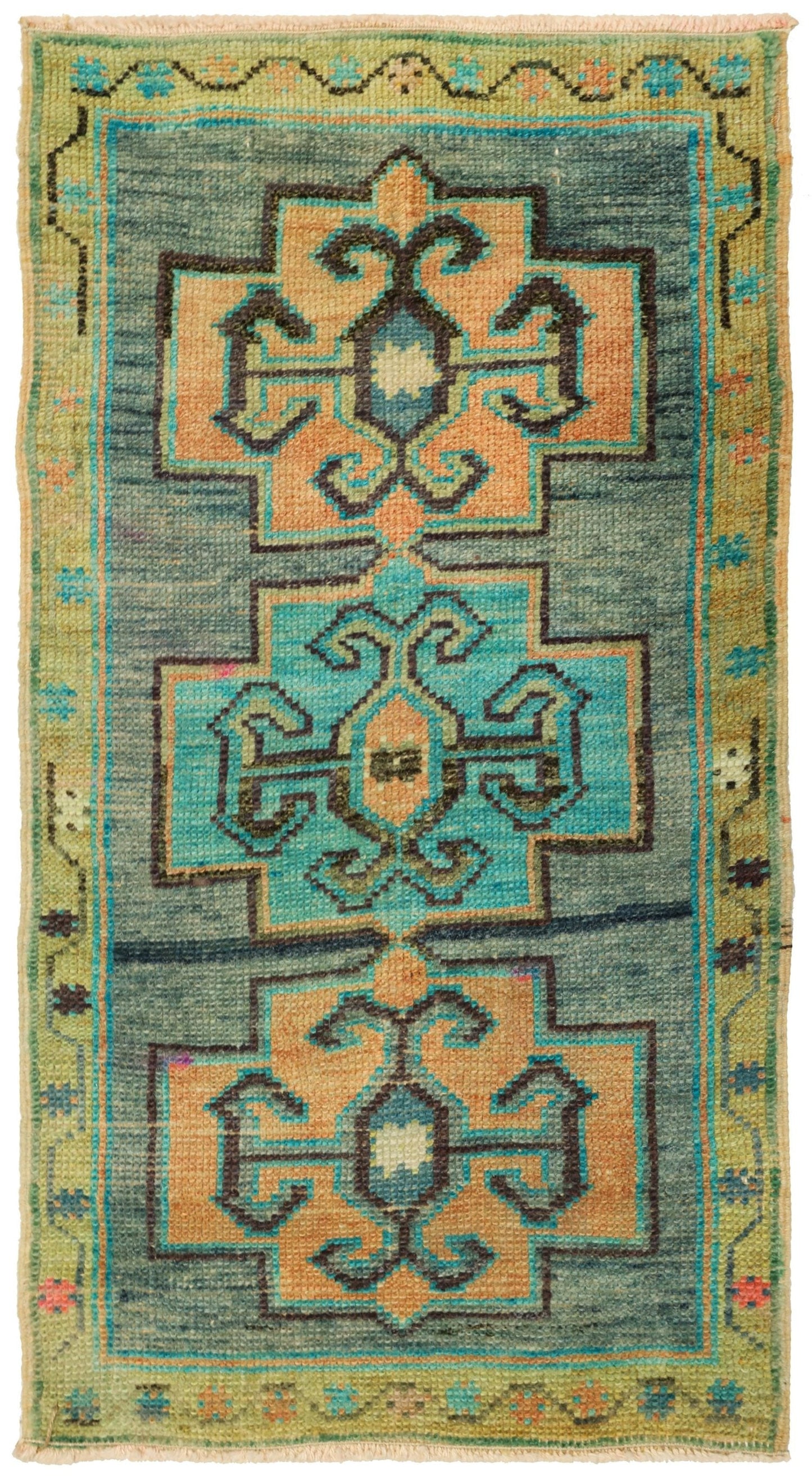 Vintage Yastik Handwoven Tribal Rug