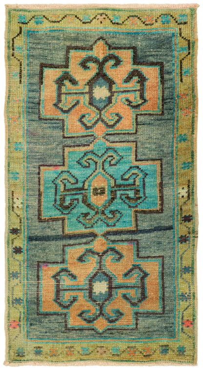 Vintage Yastik Handwoven Tribal Rug