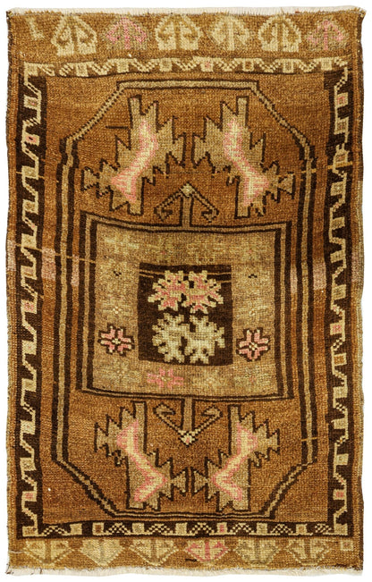 Vintage Yastik Handwoven Tribal Rug