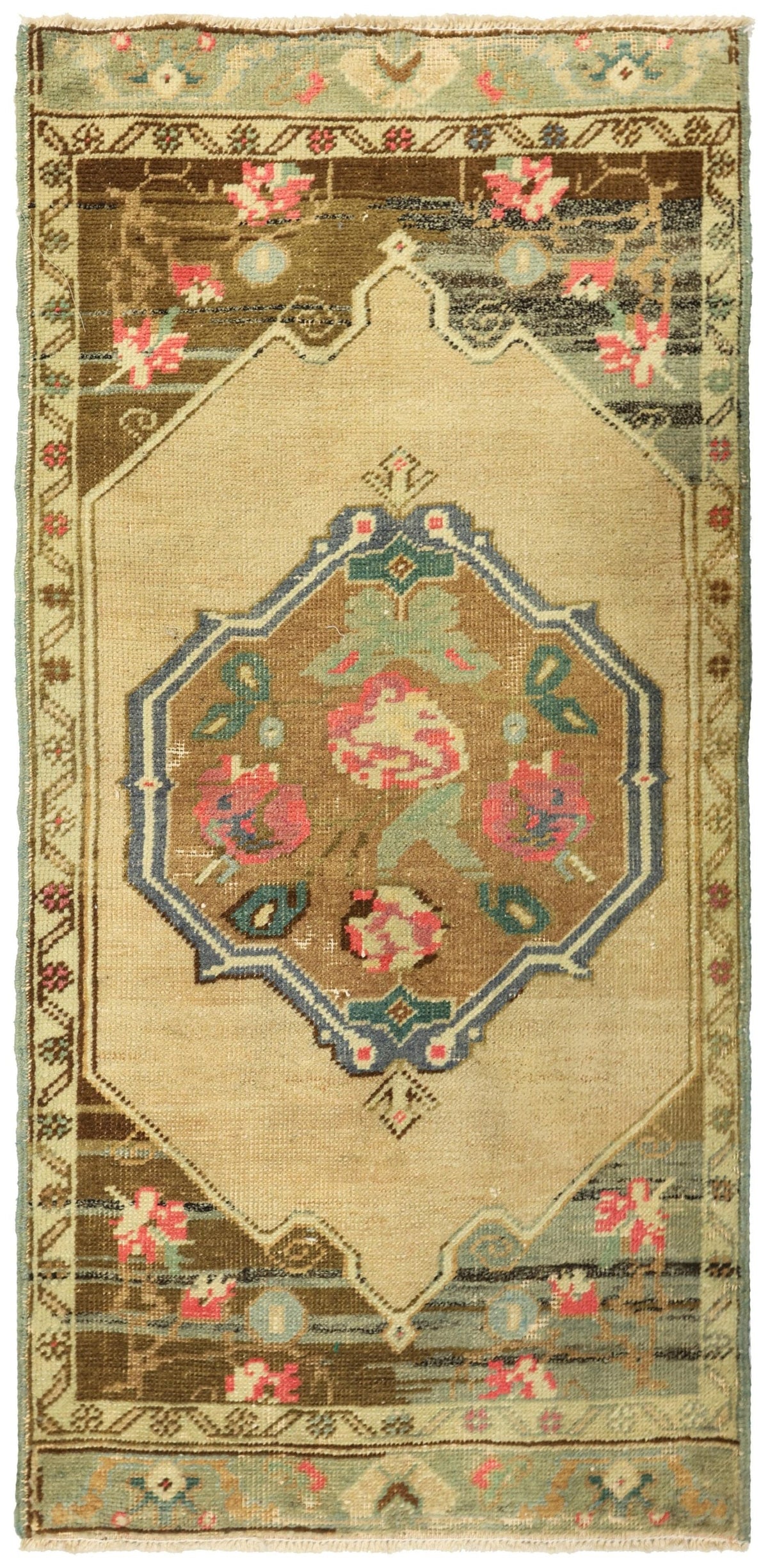 Vintage Yastik Handwoven Tribal Rug