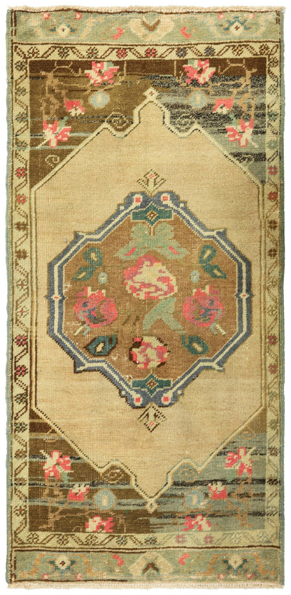 Vintage Yastik Handwoven Tribal Rug