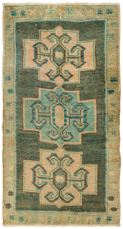 Vintage Yastik Handwoven Tribal Rug