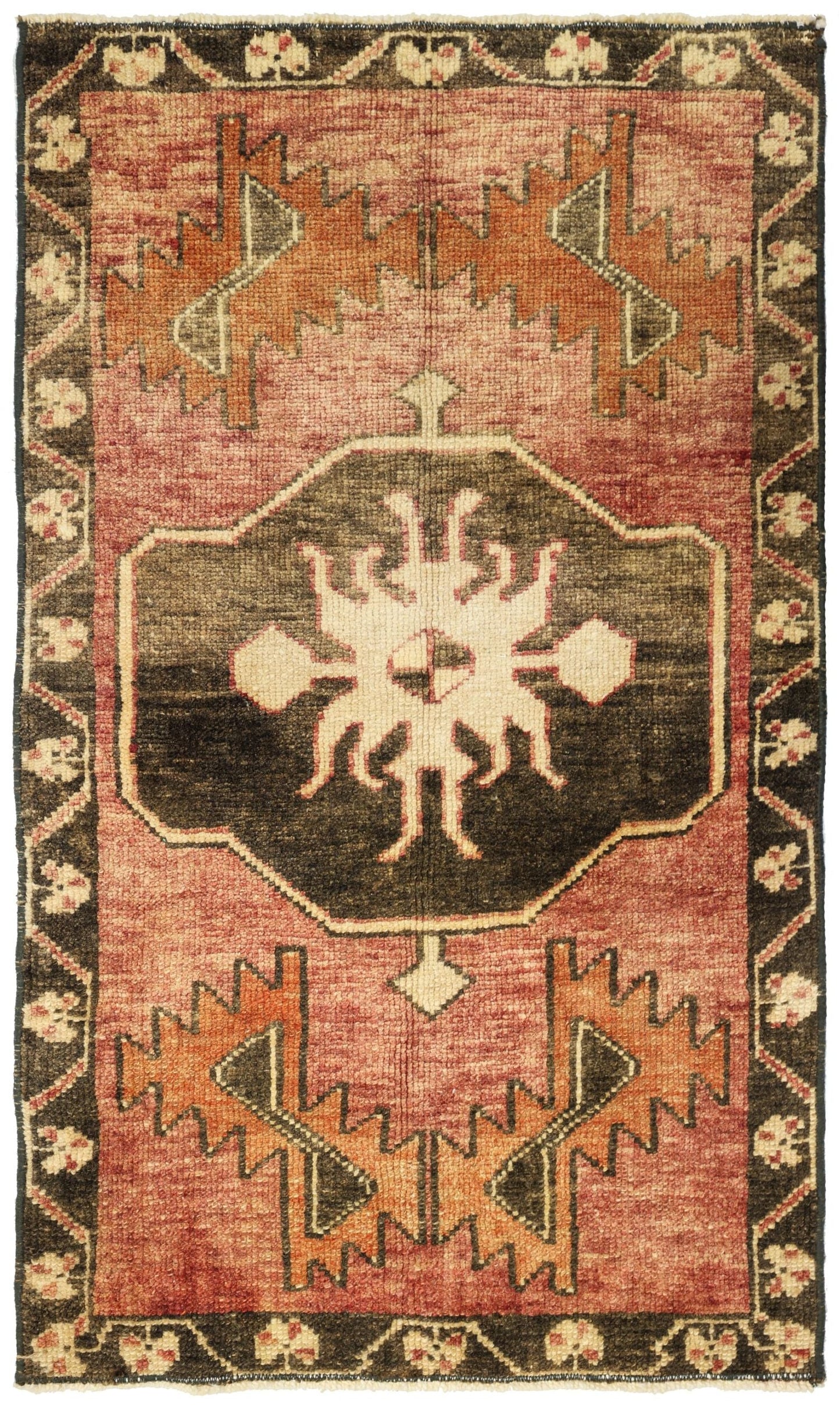 Vintage Yastik Handwoven Tribal Rug