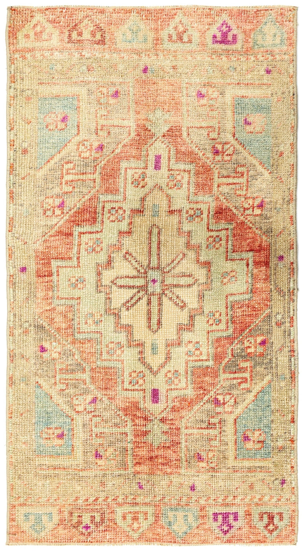 Vintage Yastik Handwoven Tribal Rug