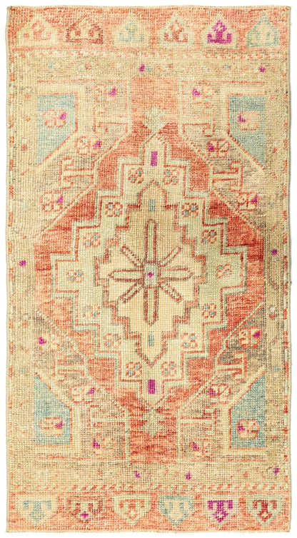 Vintage Yastik Handwoven Tribal Rug