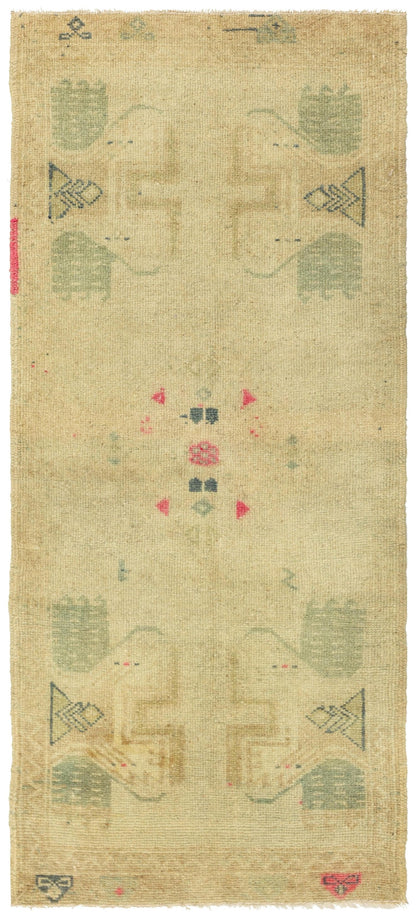 Vintage Yastik Handwoven Tribal Rug