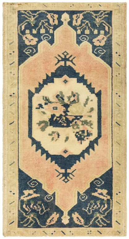 Vintage Yastik Handwoven Tribal Rug
