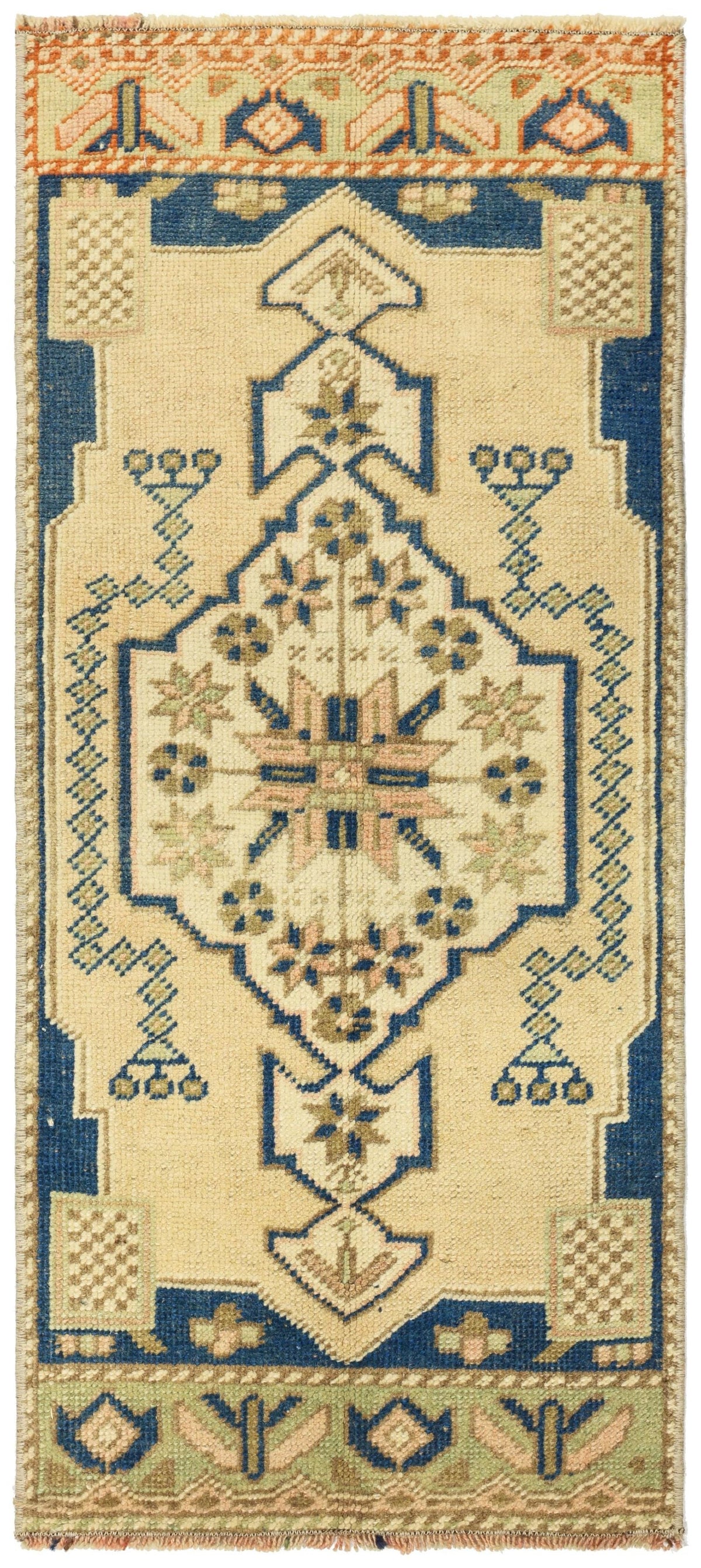 Vintage Yastik Handwoven Tribal Rug