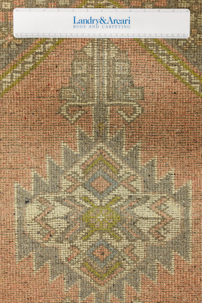 Vintage Yastik Handwoven Tribal Rug, J79293